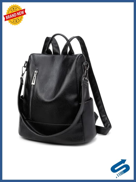 Fashion Backpack Purse Women Anti-theft Rucksack PU Leather Lightweight